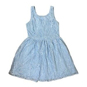 Suzy Shier Lilac Lace Fit & Flare Dress